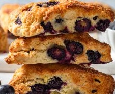 Air fryer Blueberry Scones