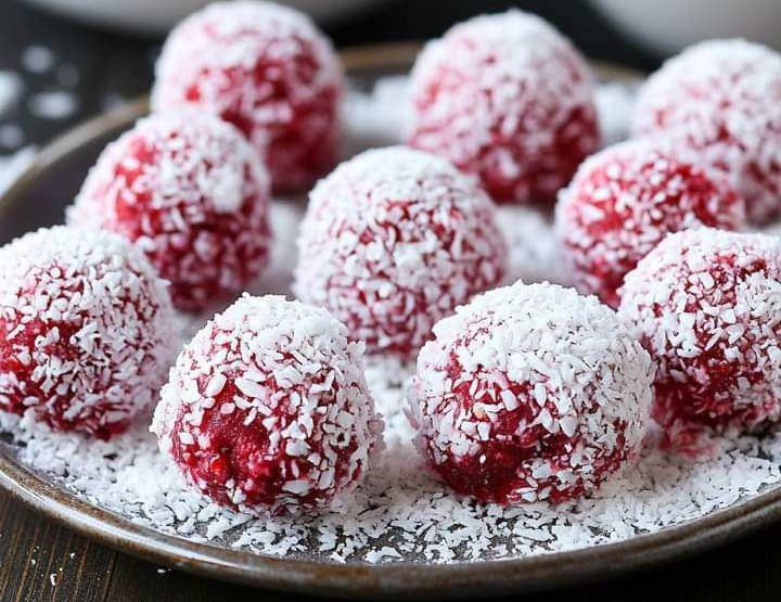 Raspberry Snowballs (Schneeballen)