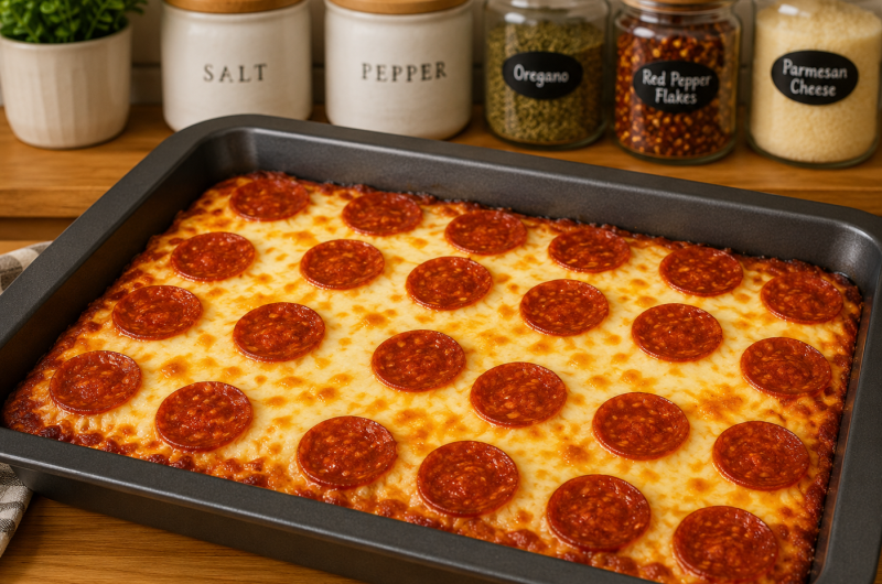 Gluten Free Low Carb Pizza Casserole