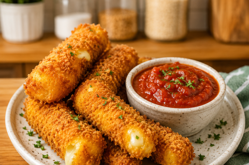 Keto Mozzarella Sticks