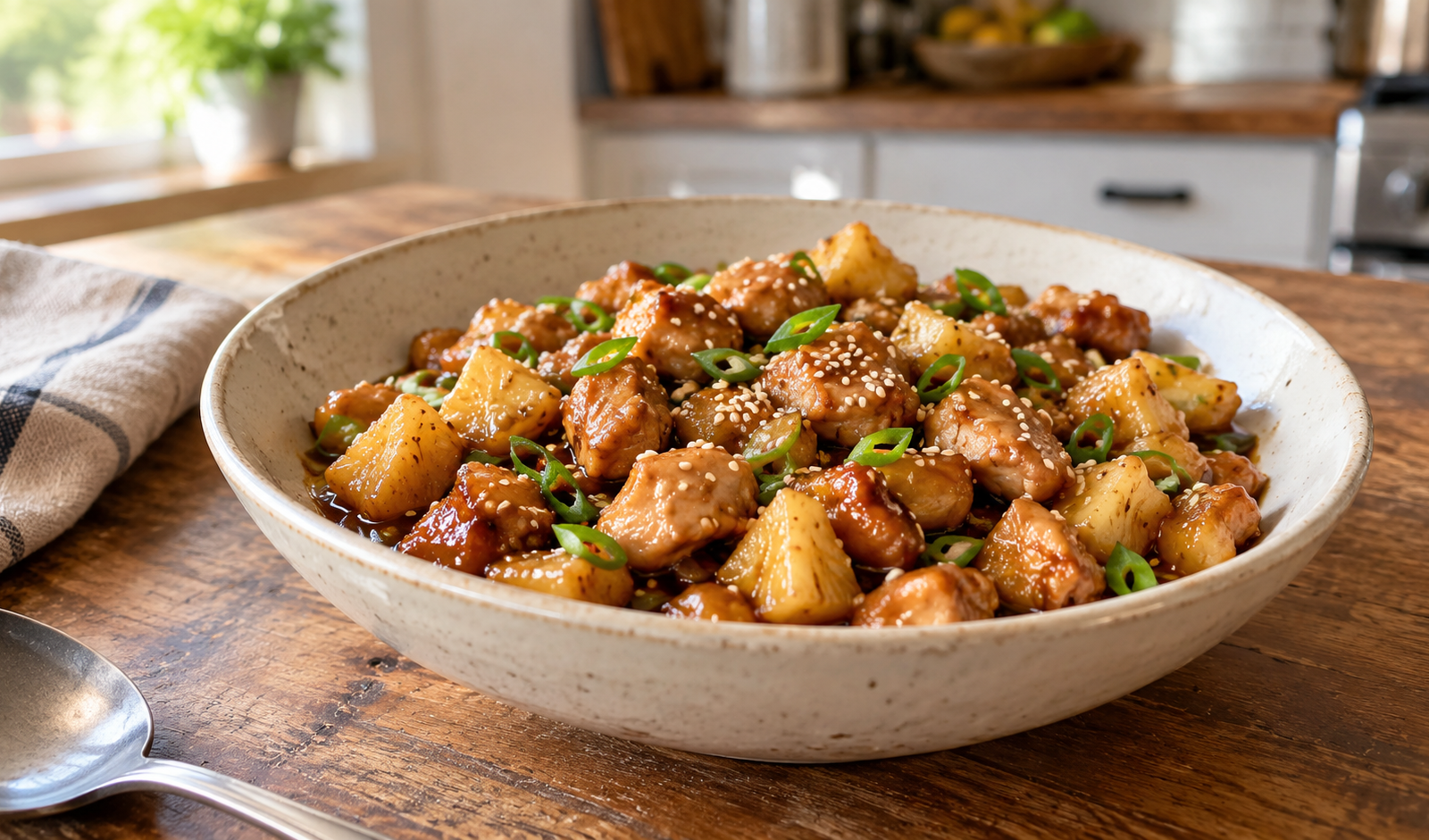 Air Fryer Pineapple Teriyaki Chicken