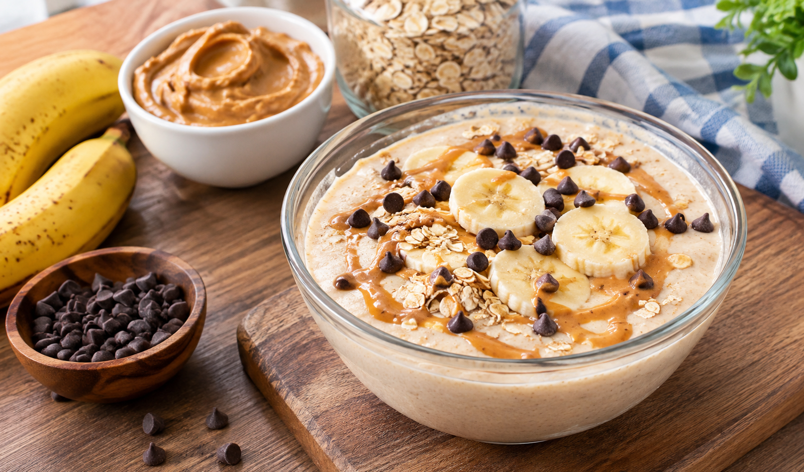 High Protein Peanut Butter Banana Smoothie