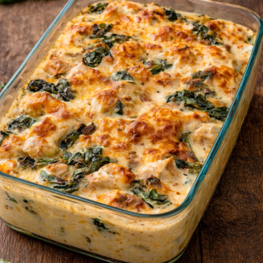 Keto Chicken Cheese Bake