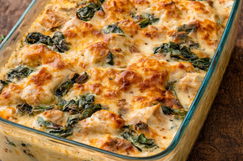 Keto Chicken Cheese Bake