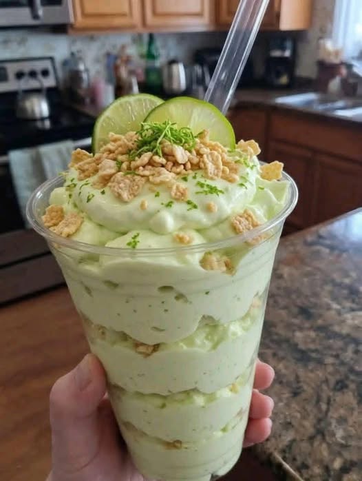 High Protien Lime Pie Parfait