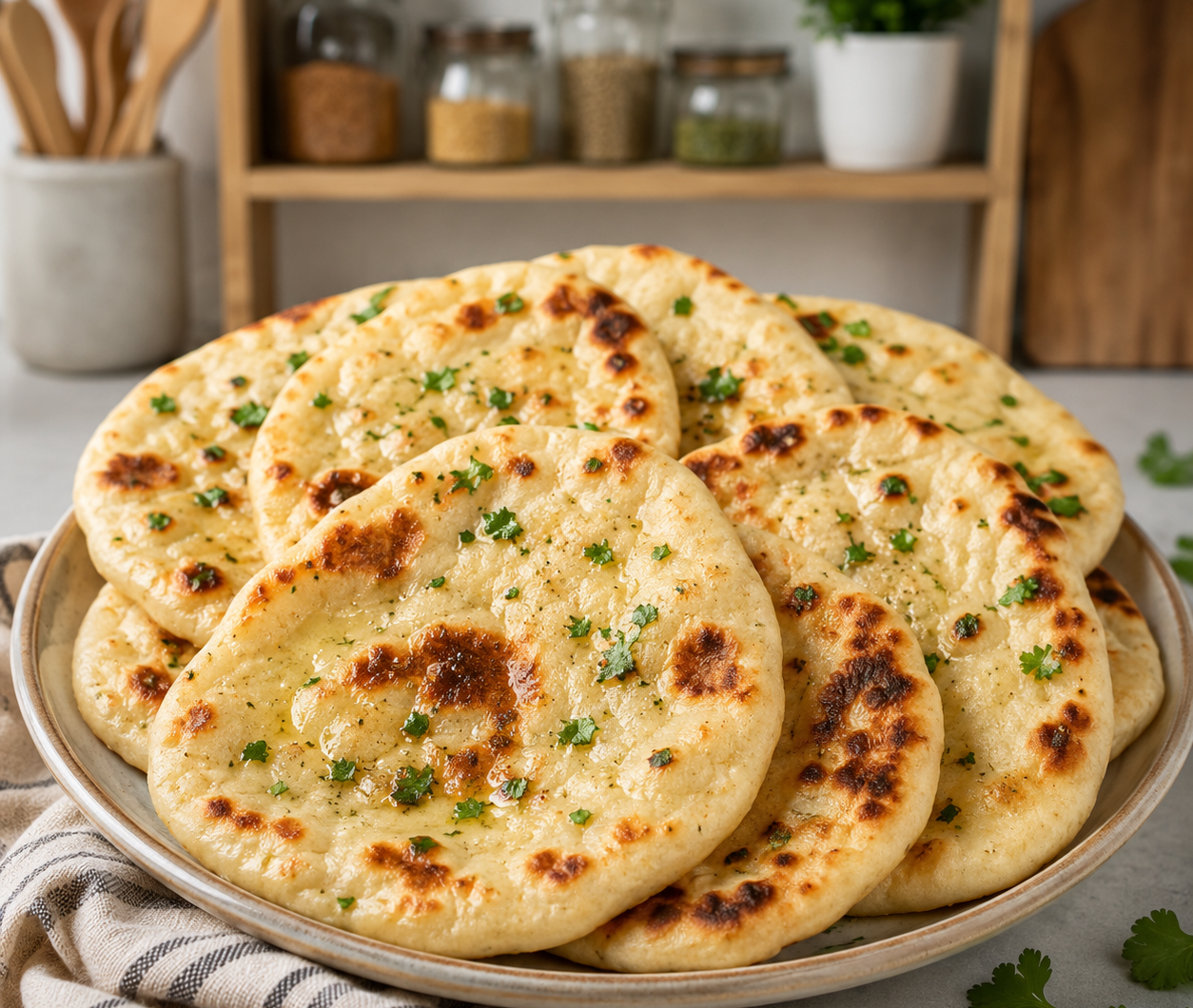 Quick & Easy Gluten Free Naan Bread (No Yeast)