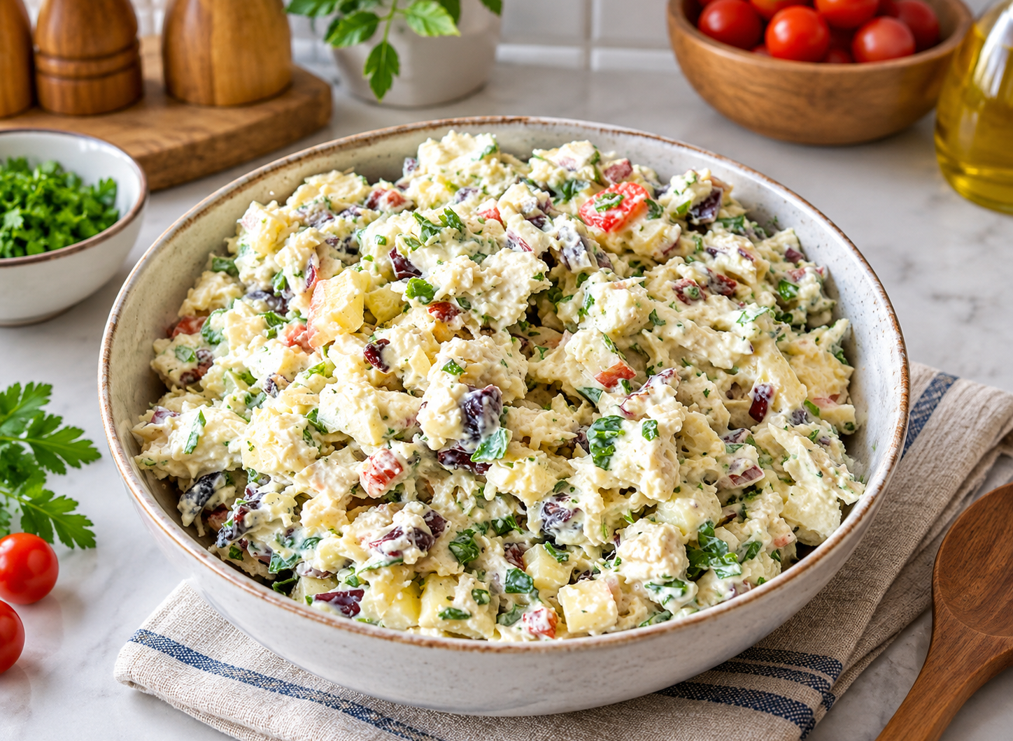 Healthy Cranberry Pecan Chicken Salad 