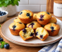 High protein Fluffy Blueberry Cottage Cheese Pancake Bites